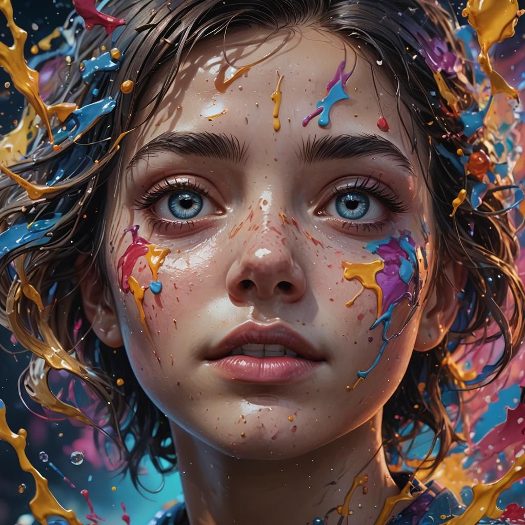 Hyperrealistic Portrait with Dramatic Lighting