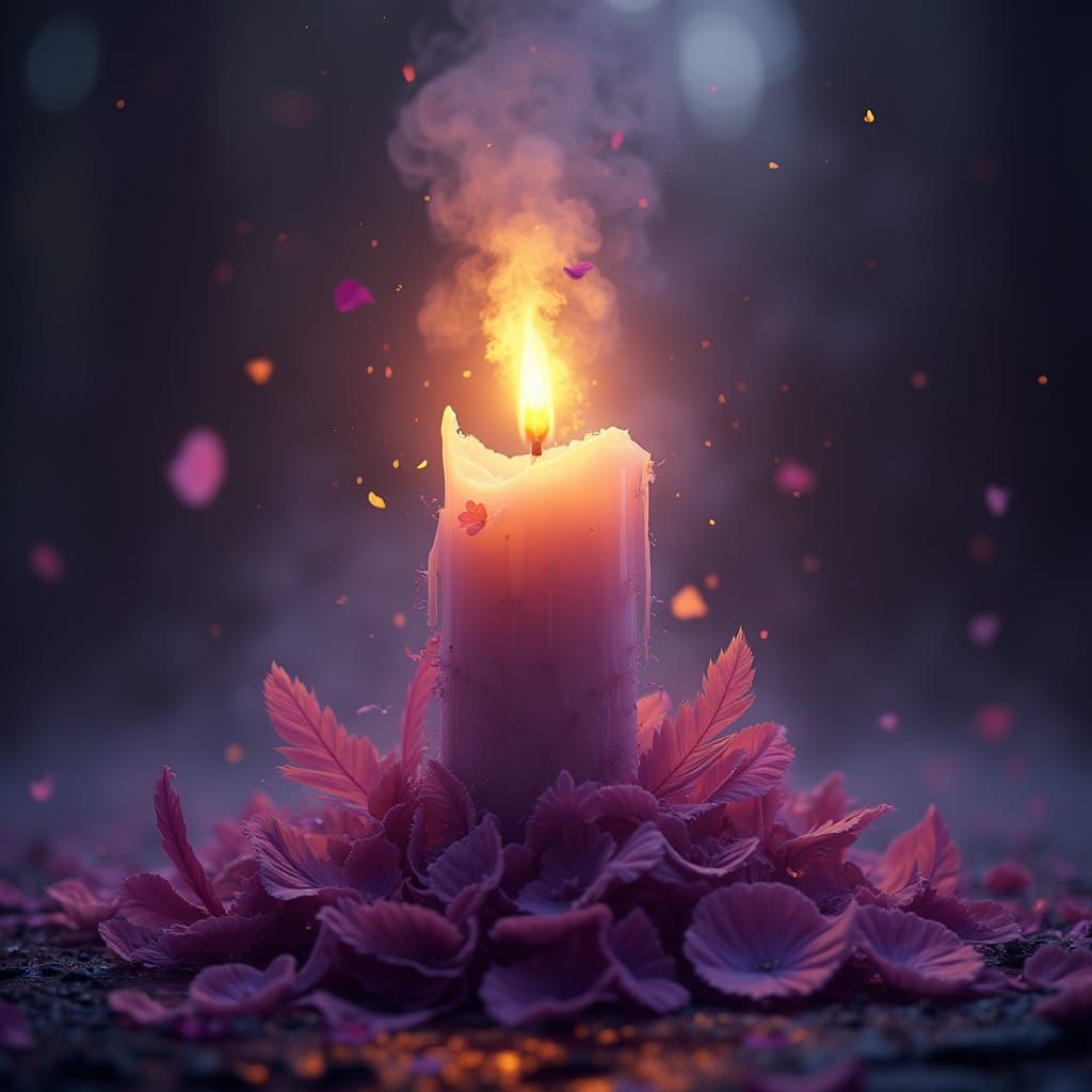 Time is a candle, just light a match, And it melts away, jus...