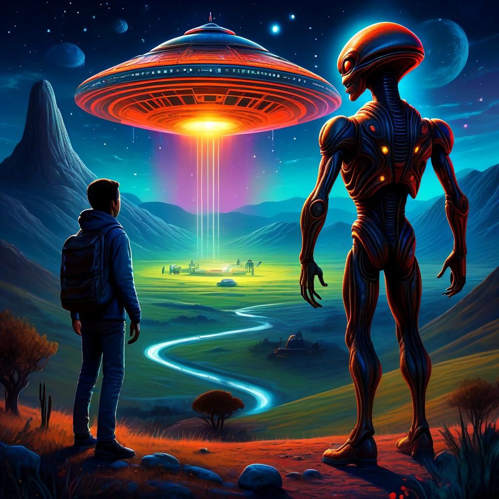 First contact with a human