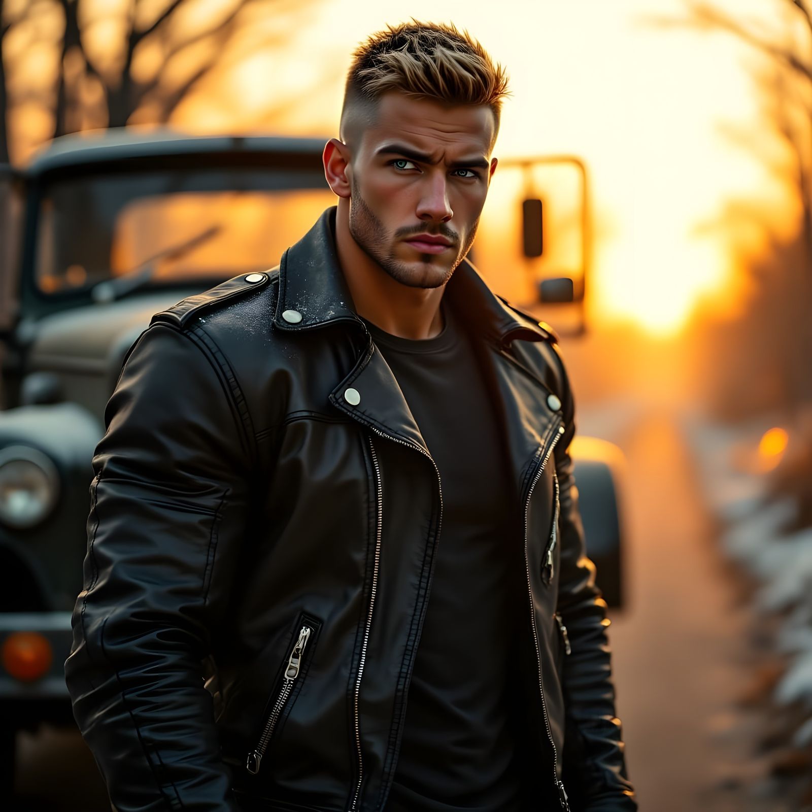 Cinematic Homcoming: A Weathered Hero Returns Home