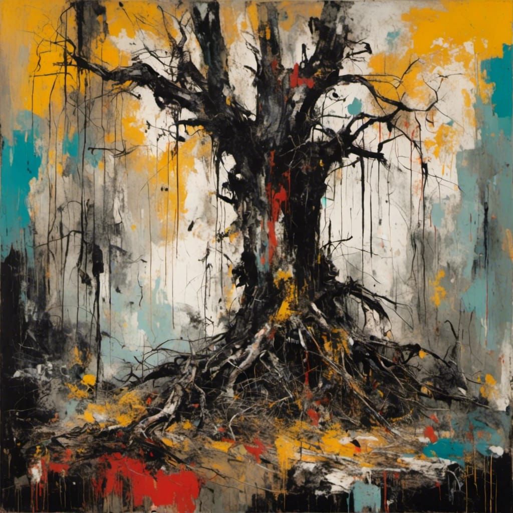 <lora:Neo-expressionism:1.0> 'mein Freund der Baum' inspired...
