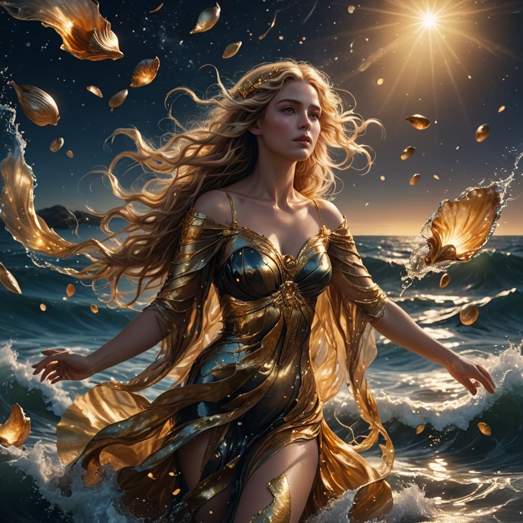 Aphrodite Rising: Fantasy Art Deco Concept