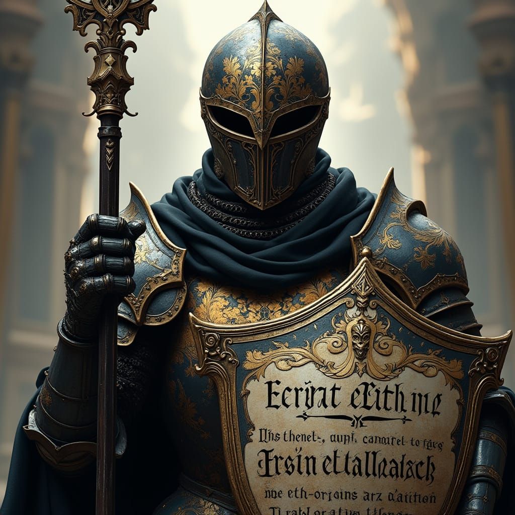 Gothic Knight in Anime Armor