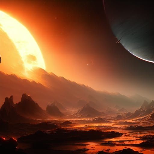 Outer Space from the Sun: A Dark Fantasy Concept