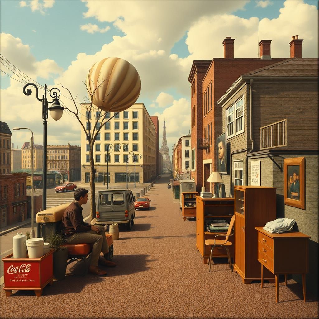 Surreal Misaligned World in Dreamlike Style