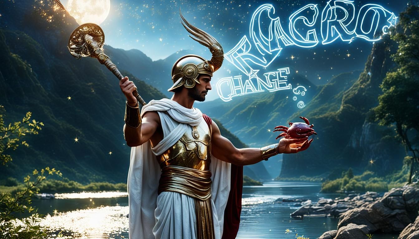 Mercury, Messenger of the Gods, by the River