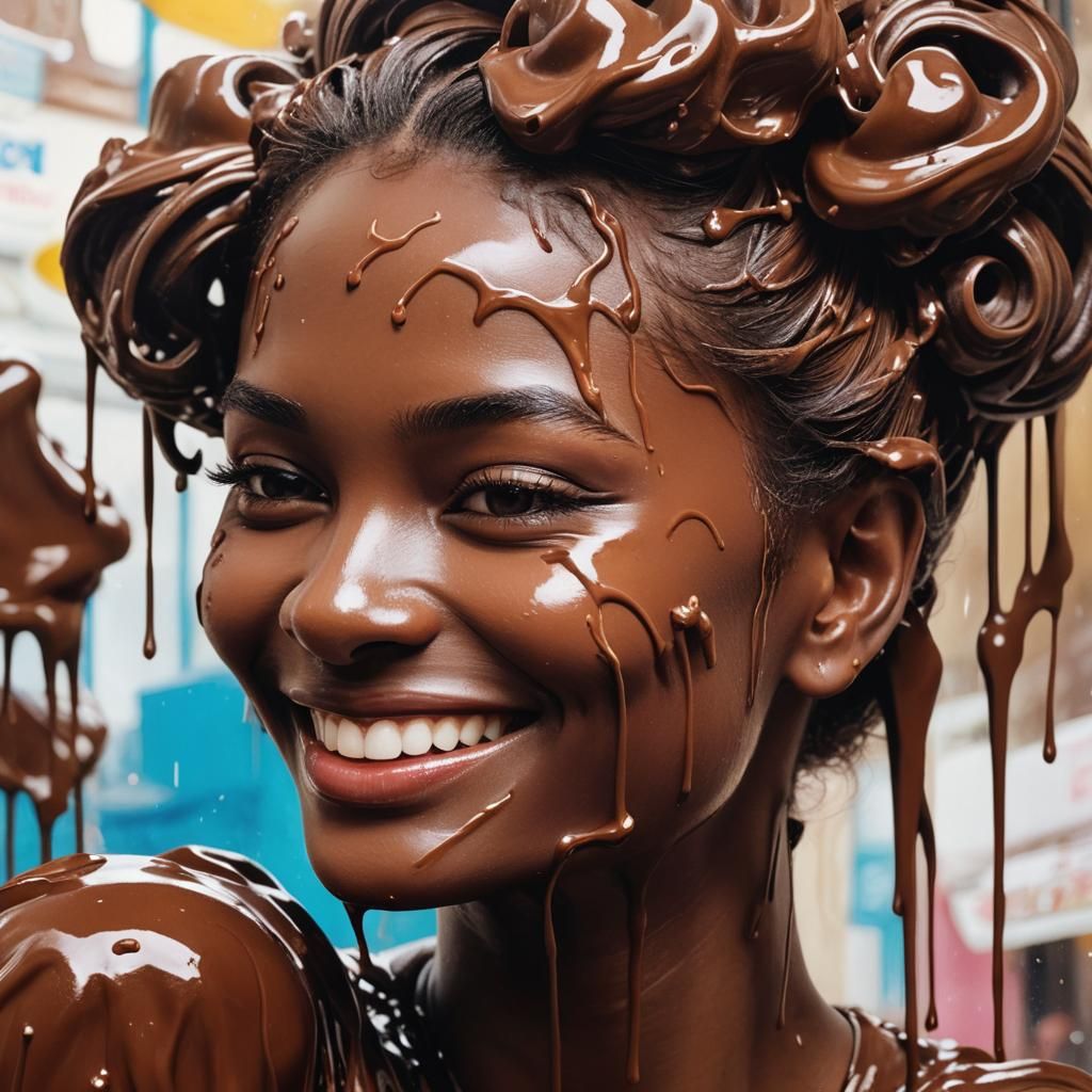 Chocolate Model Close-Up, Fantasy Concept Art