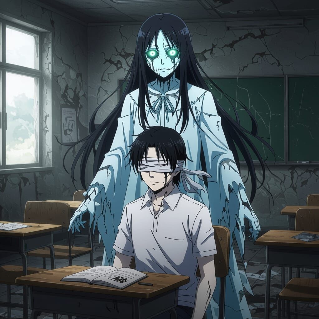 Eerie Classroom Ghost Haunts Blindfolded Student