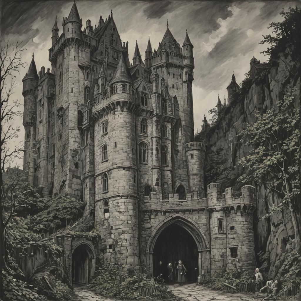 Gothic Castle Tower: A Gothic Masterpiece