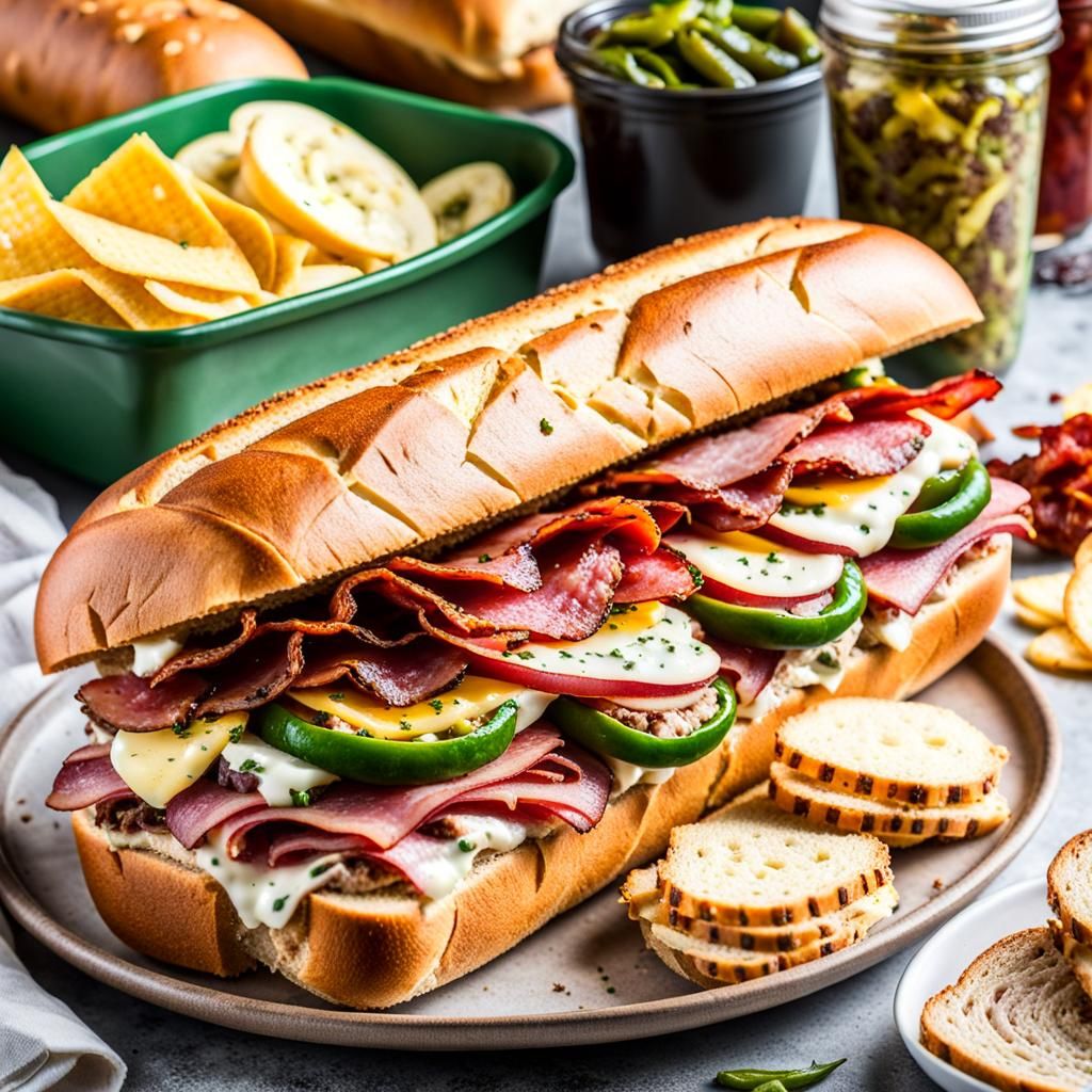 A loaded ultimate sub sandwich