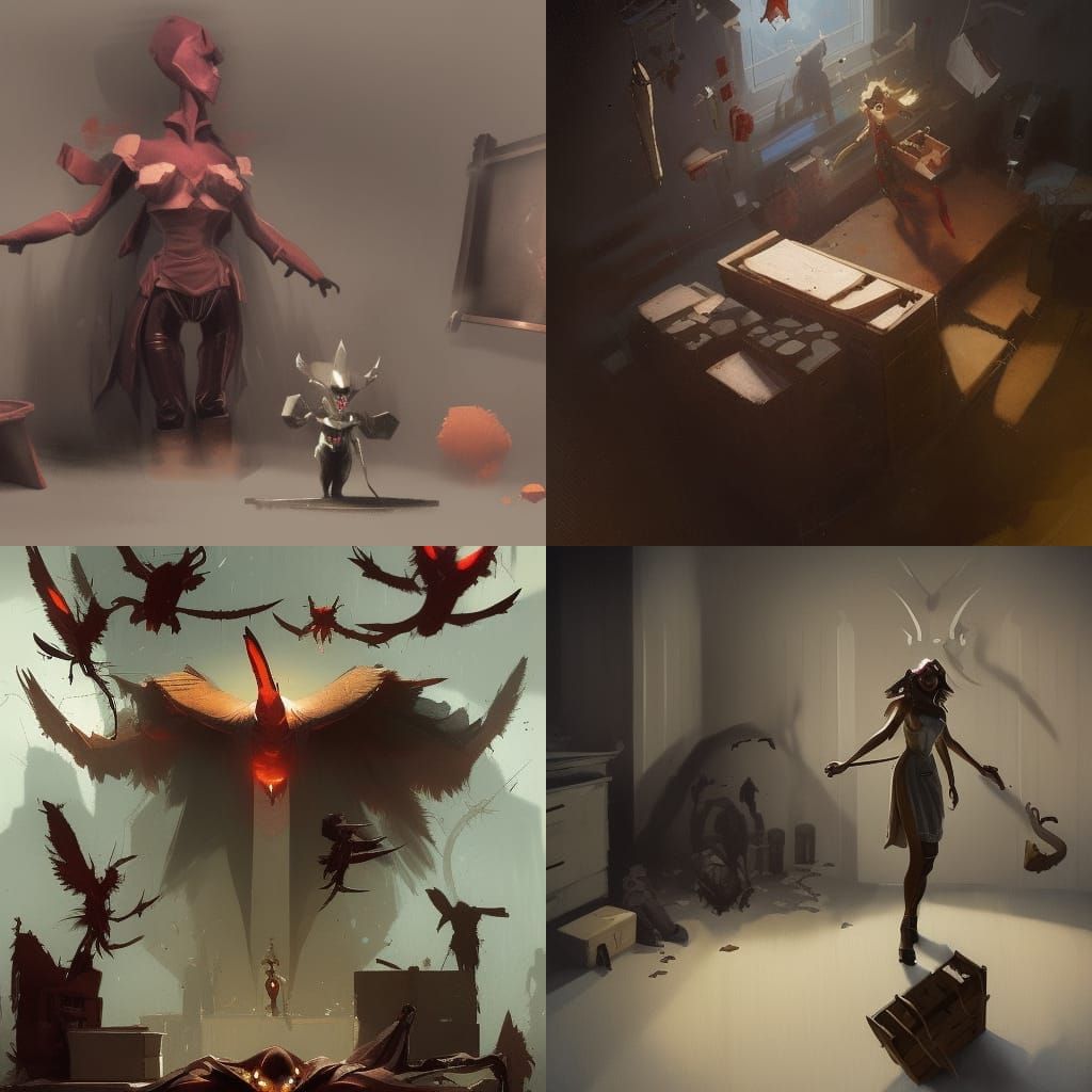 Sinister Toy Box in Fantasy Art Style