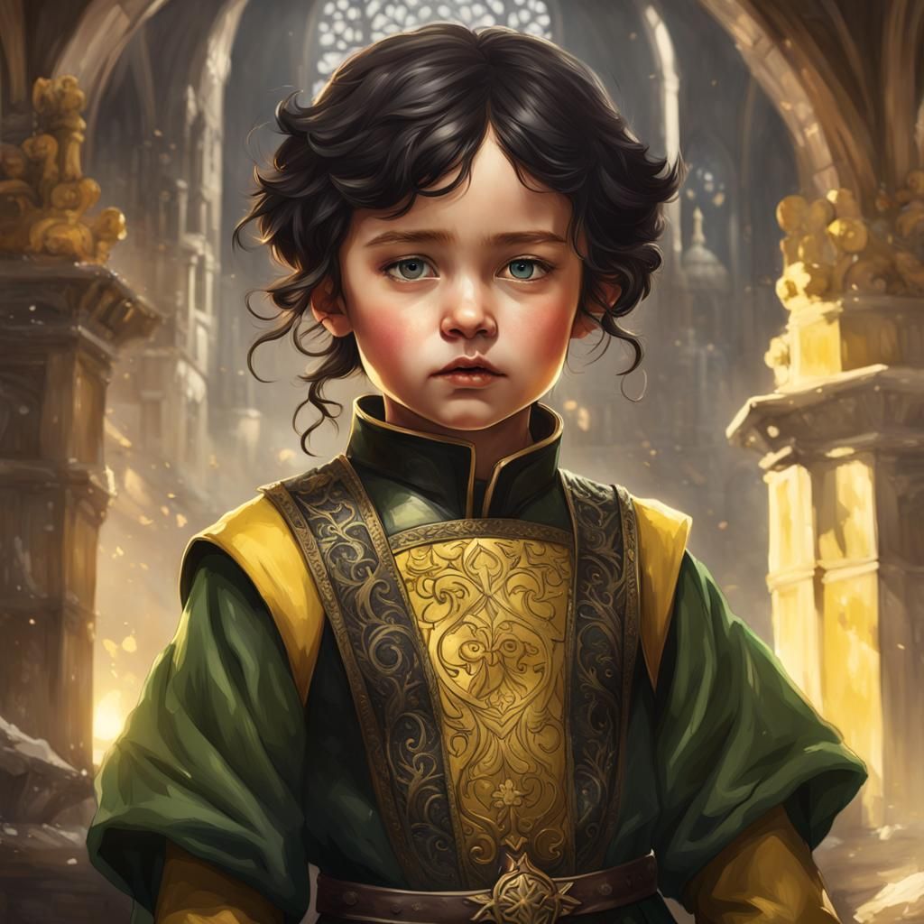 Medieval Princess Portrait in Detailed Concept Art