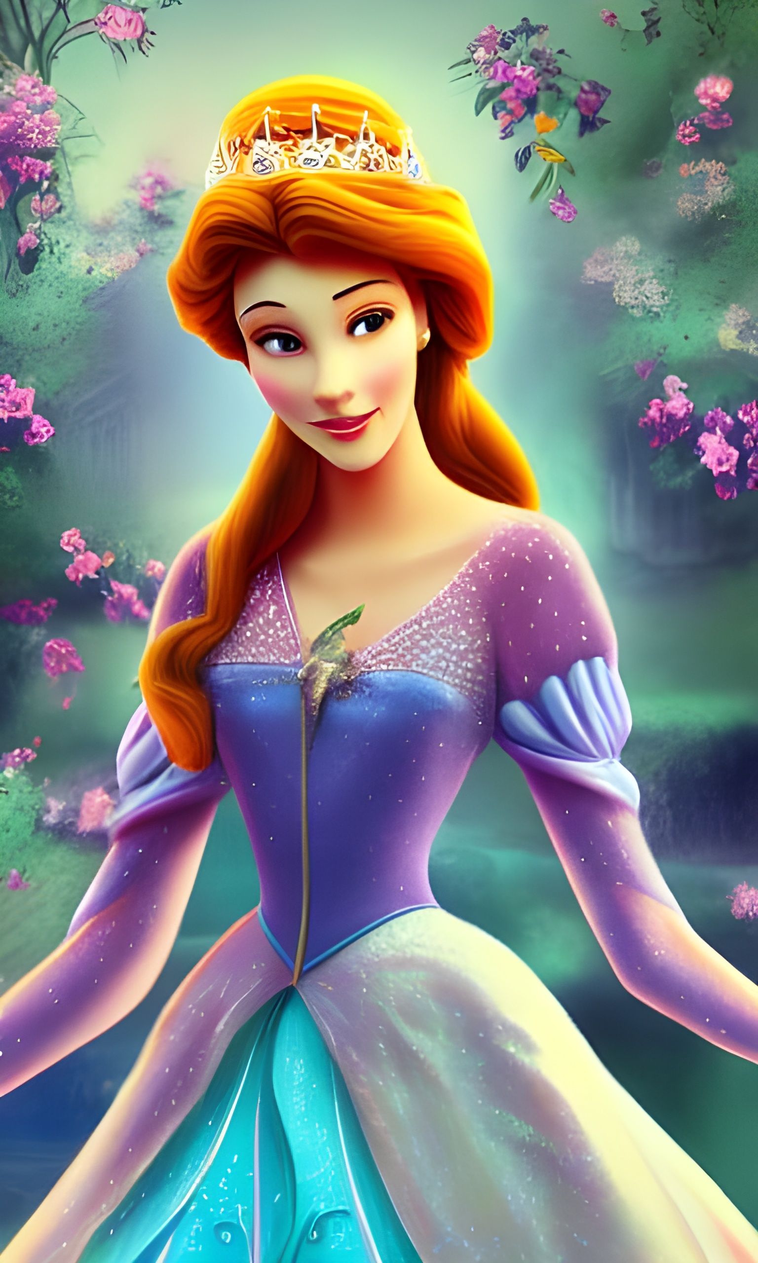 Ethereal Disney Princess in 8K Resolution