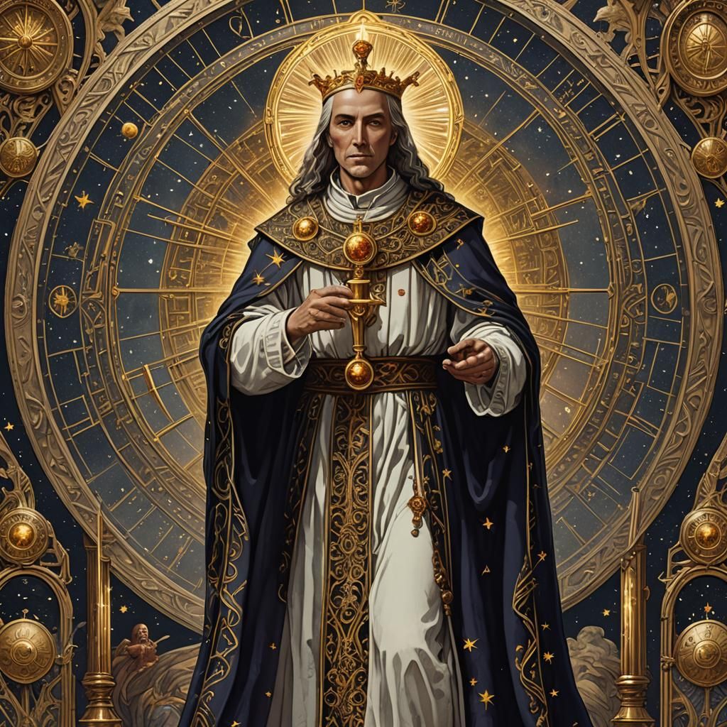 Renaissance Hierophant Tarot Card