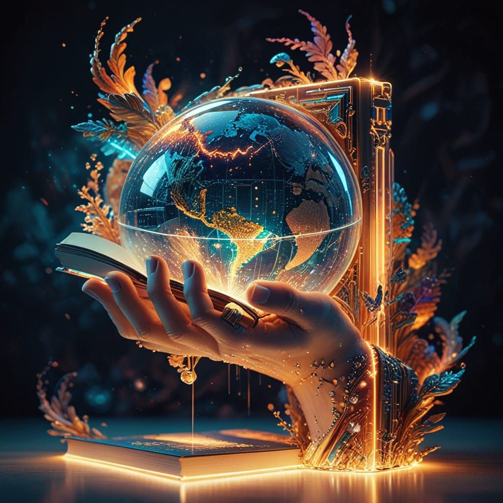 قصص للأطفال من تصميم الذكاء الاصطناعي وخلف اليد والكتاب المت...