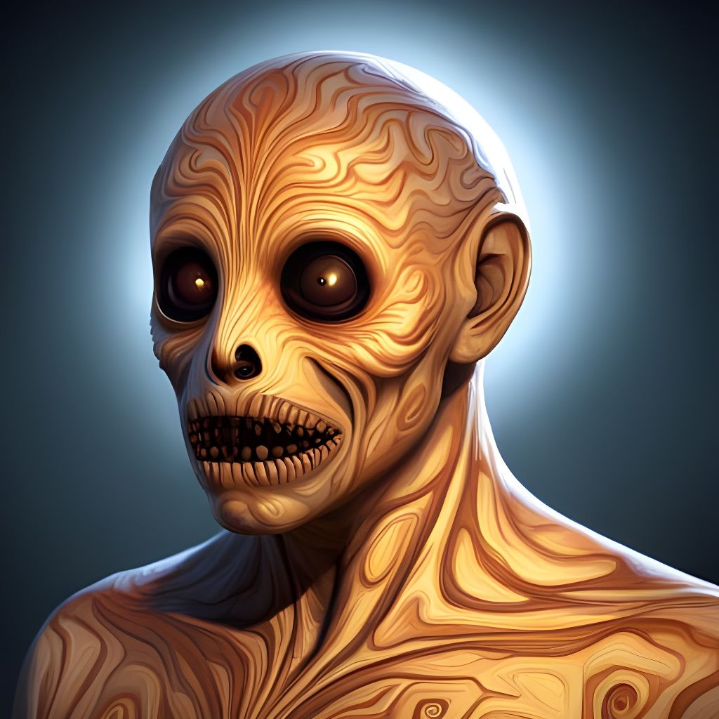 Ethereal Ghostly Entity in Haunting Sketch Style