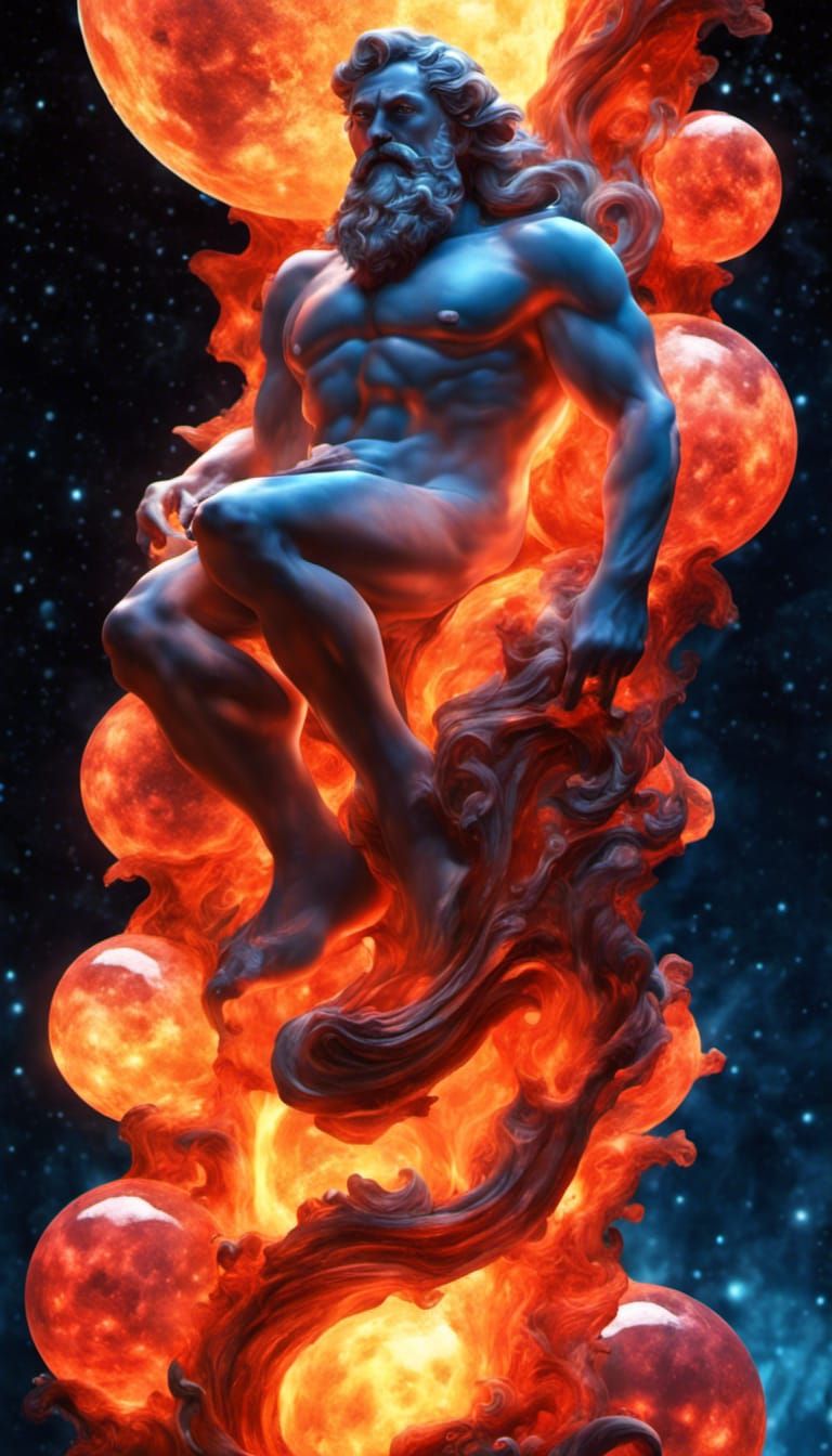 Neptune as Lava Lamp in Deep Space