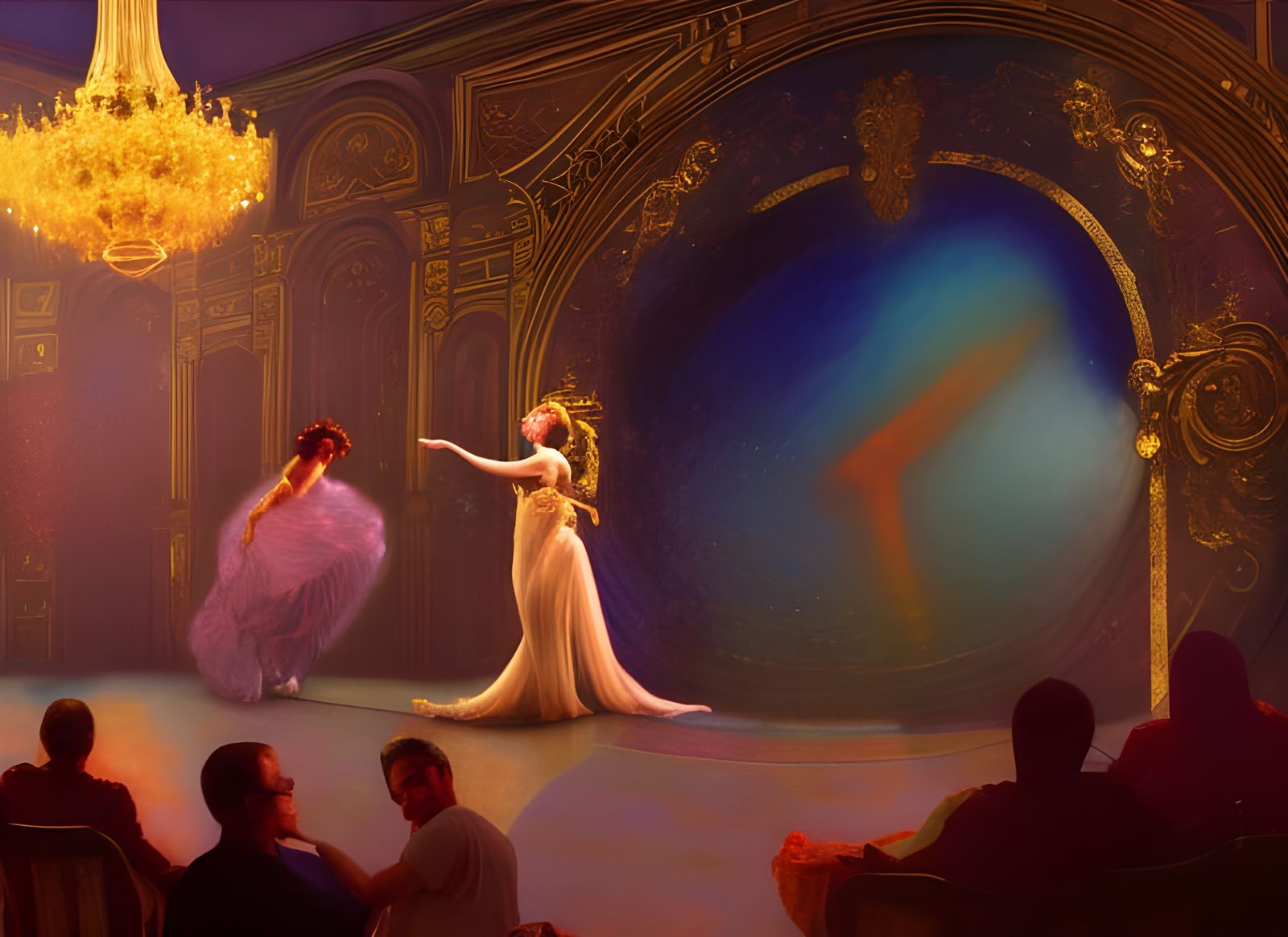 Sparkling Theatrical Performance in Grand Theater