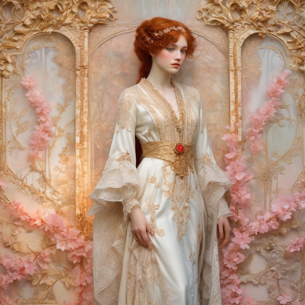 Victorian Redhead in Ethereal Morning Light