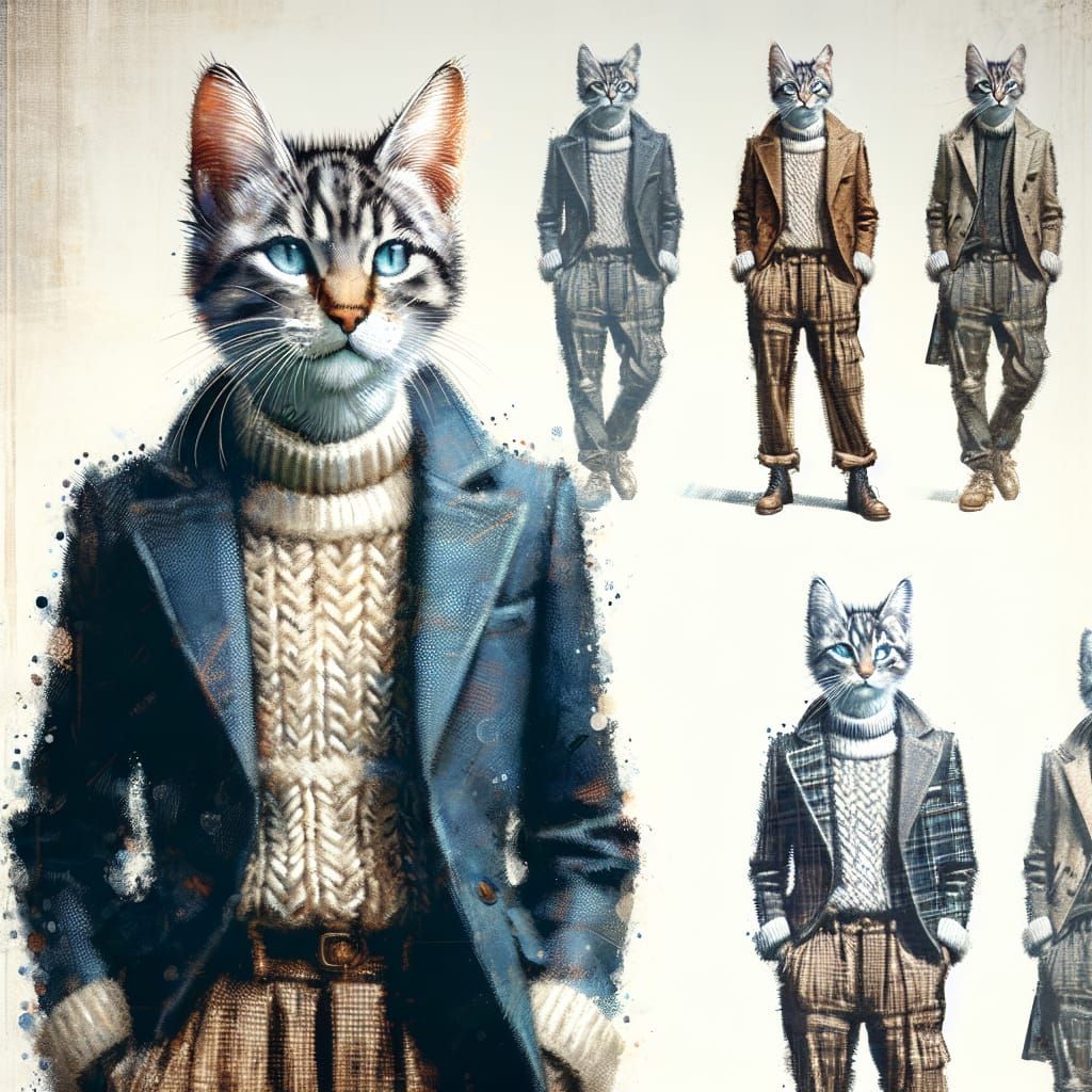 Fashion collection for working cats