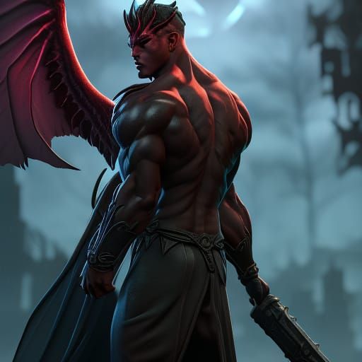 Demonic Lovers in Dark Fantasy Style