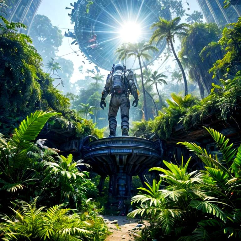 Epic Solarpunk Utopia in a 3D Masterpiece