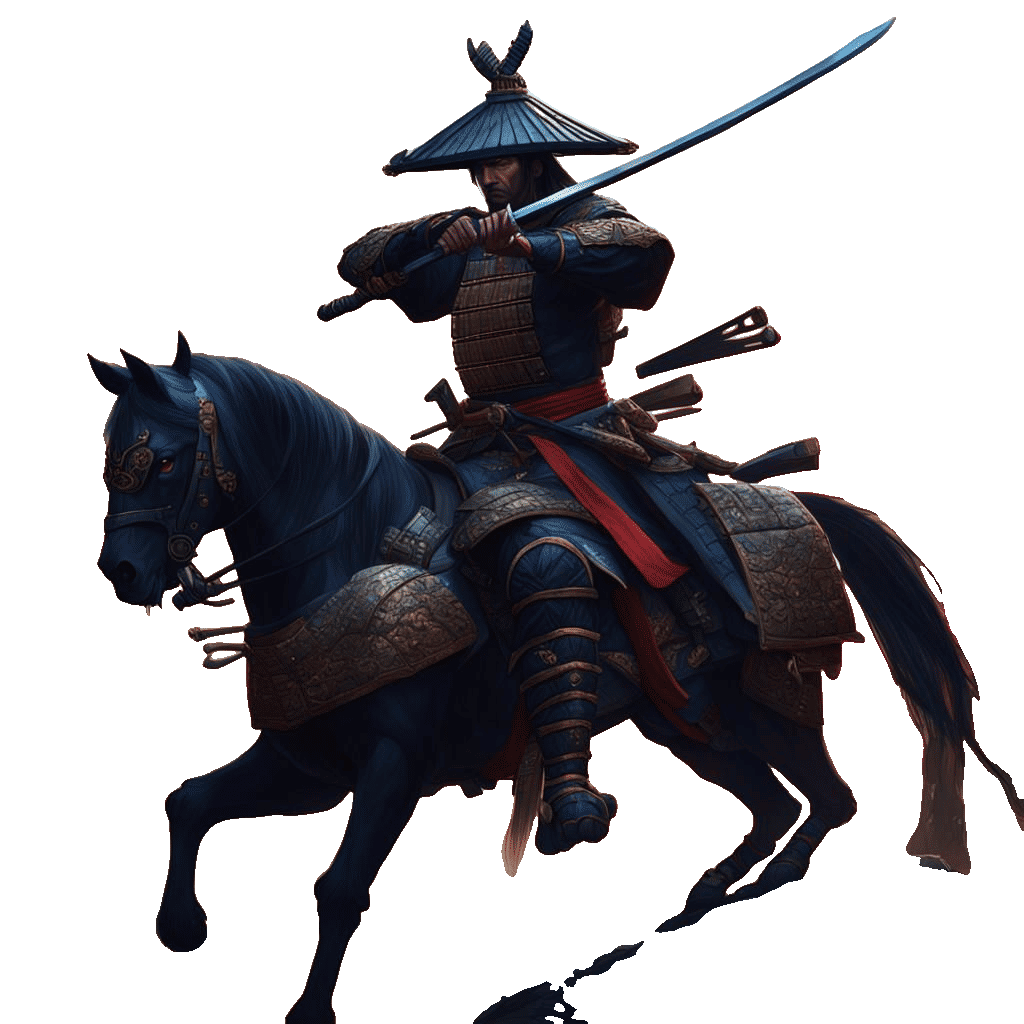 Detailed Samurai Matte Painting in 8k Resolution