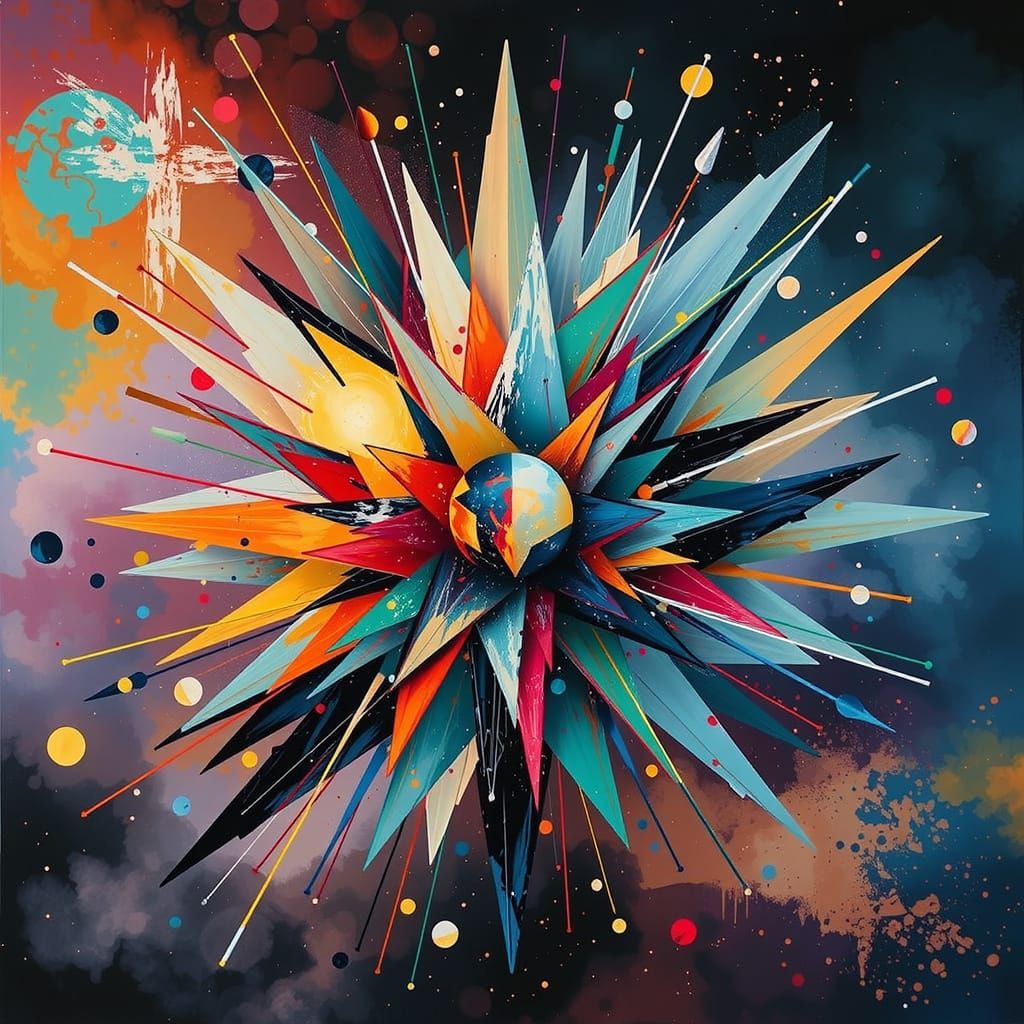 Abstract Artwork: Symbolizing Perfection, Brilliance, and Ex...