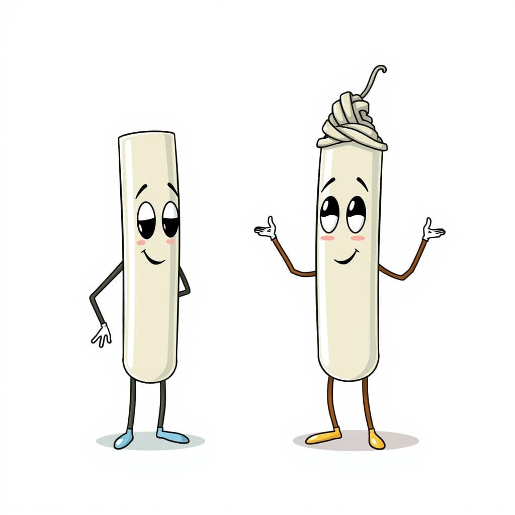 Cartoon Tubes with Knots and Arms