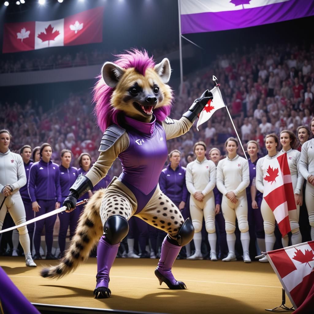 Canadian Fencing Champion in Cinematic Style