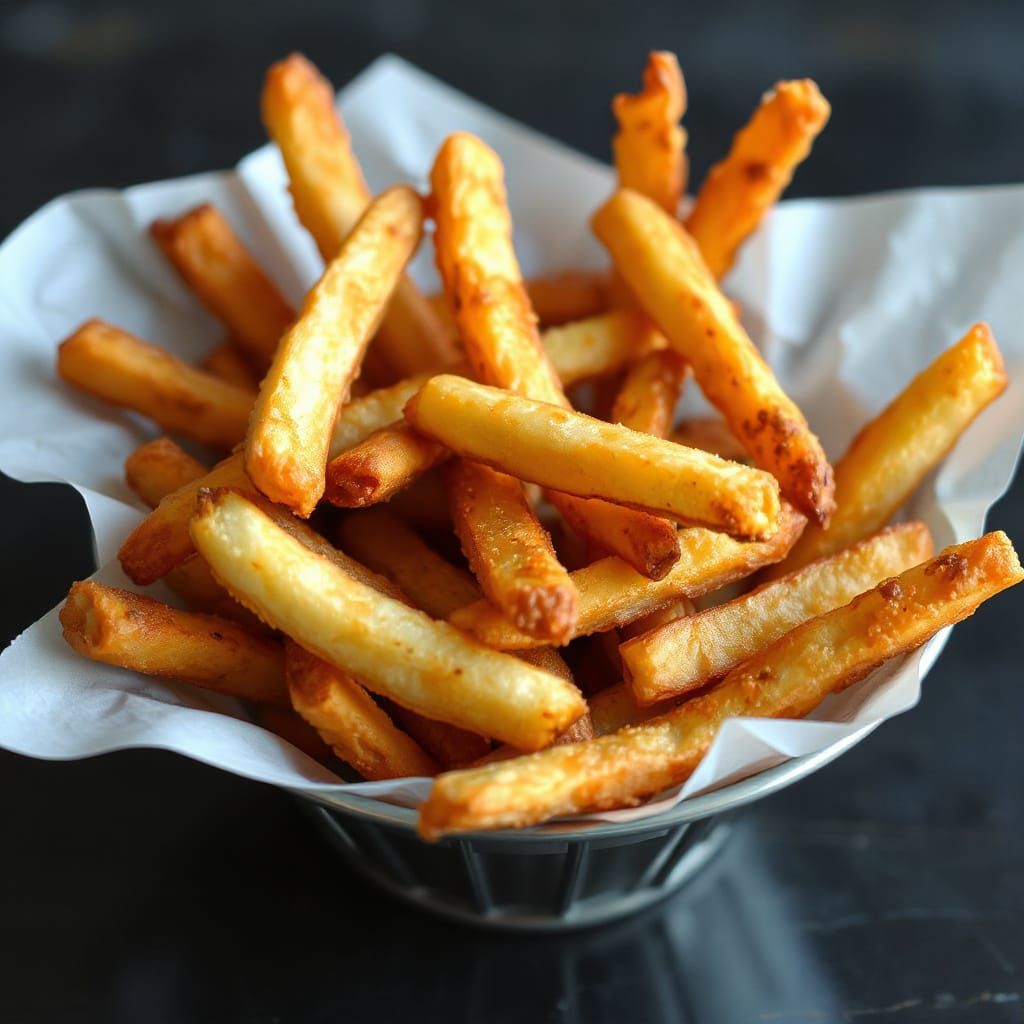 Tempting Golden French Fry: Crispy and Fluffy Perfection