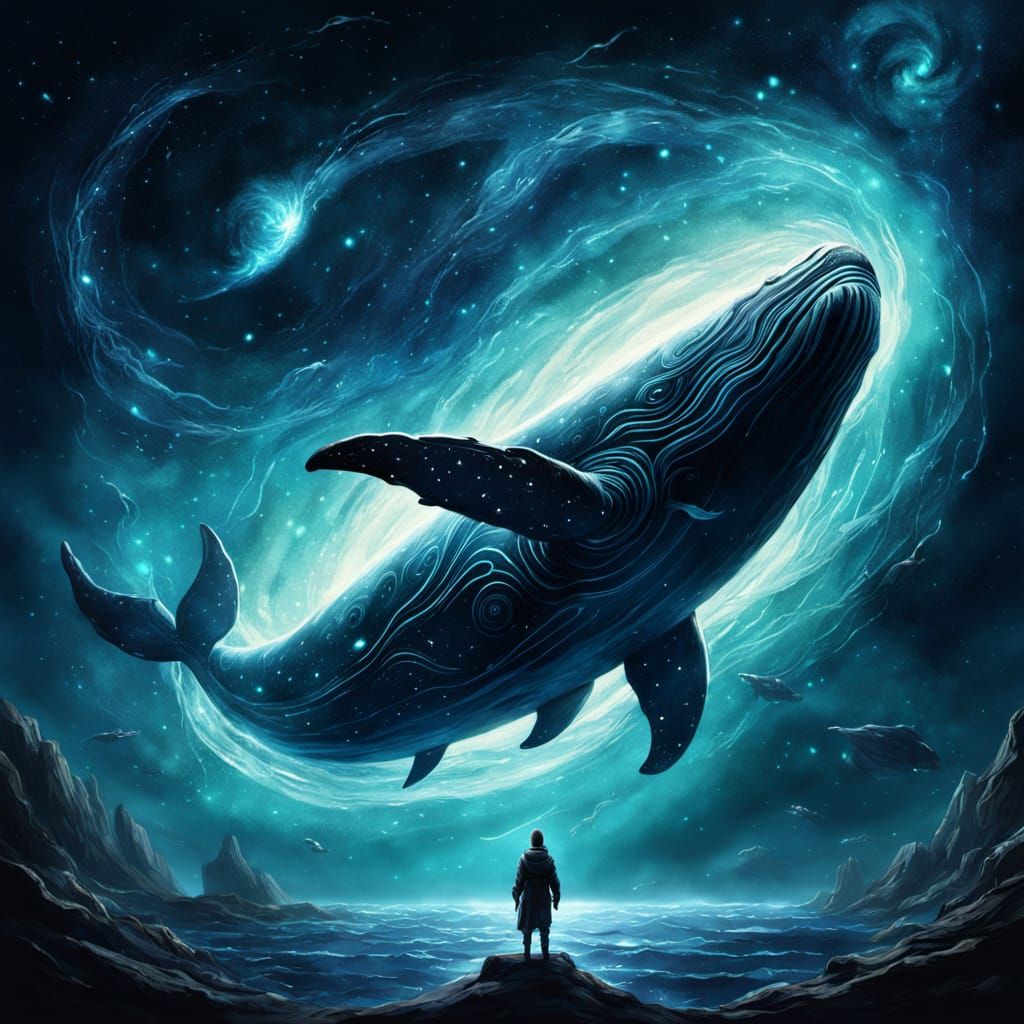 Celestial Whale Galaxy Swims Through Dimensions