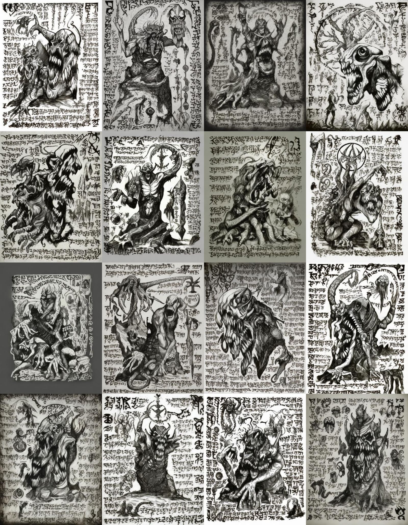 Horrific Monster Mashup of Tentacles and Ghouls