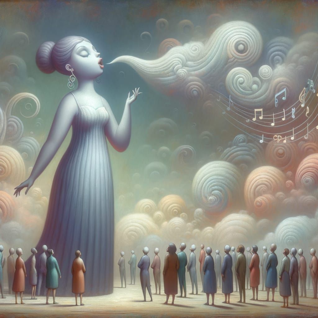 Surreal Soprano Sings to Eccentric Audience