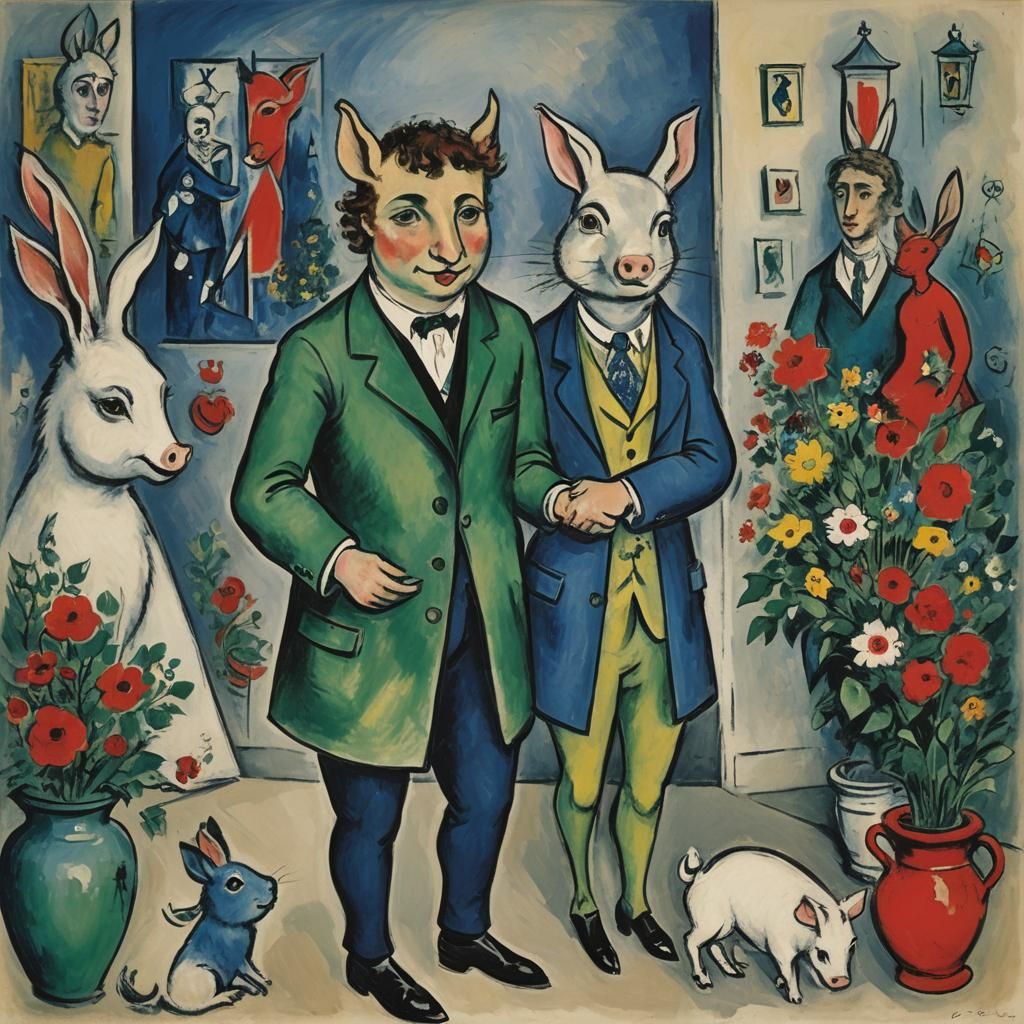 Surreal Figures Inspired by Early Modern Masters