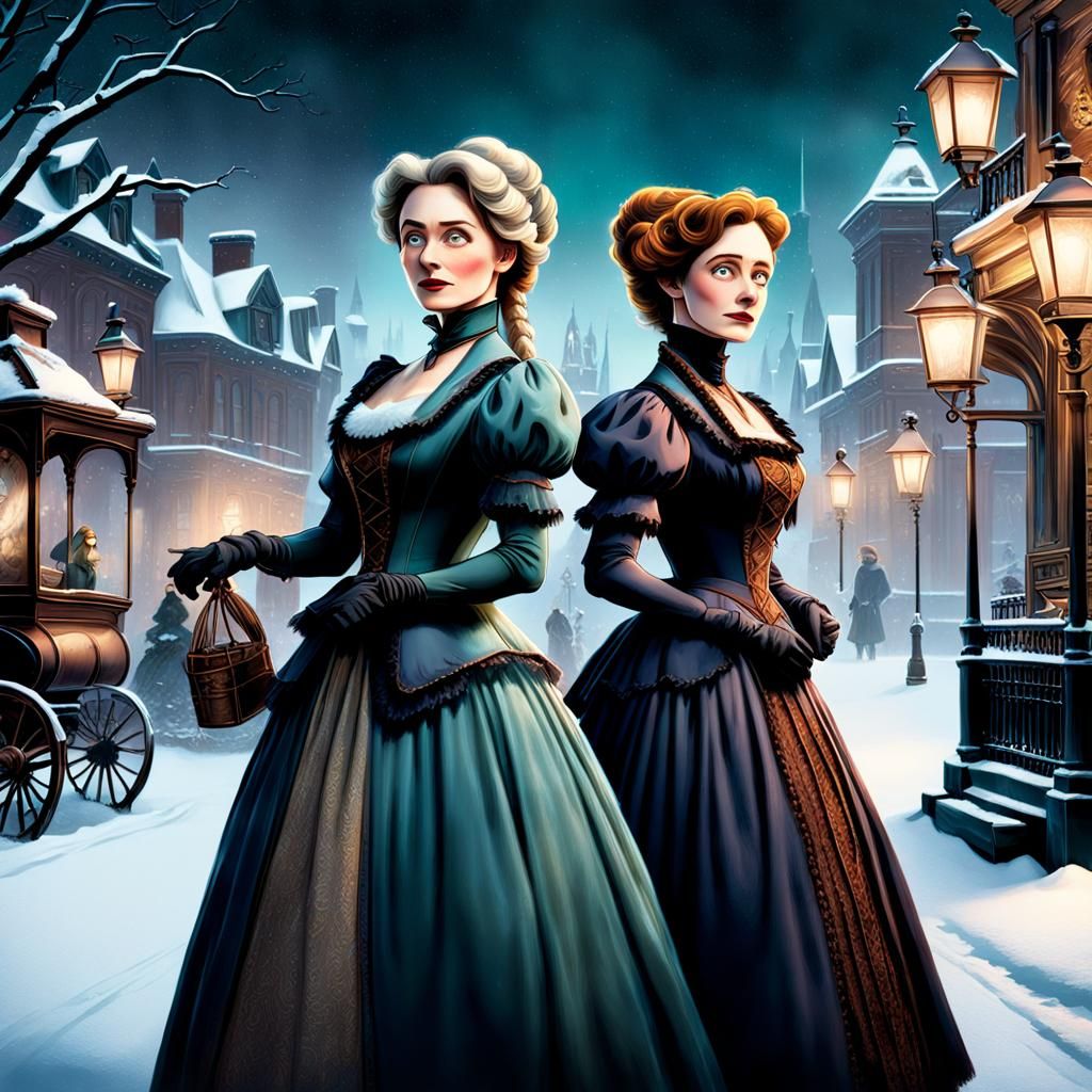 Victorian Adventures: A Dark Disney Movie Poster