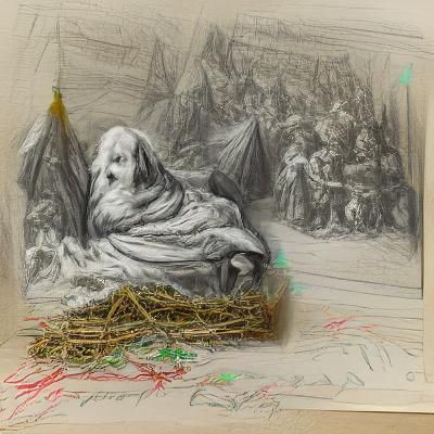 Dickens' Christmas Ghosts in Dore-Inspired Matte Painting