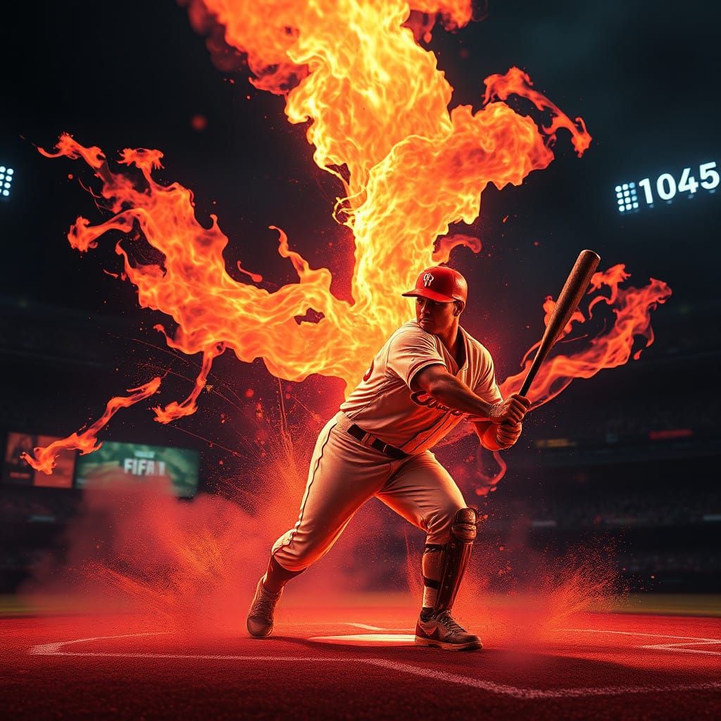 Surreal Baseball Blazes with Fantastical Colors