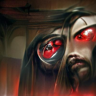 Jesus with Sharingan Eyes in Sinister Style