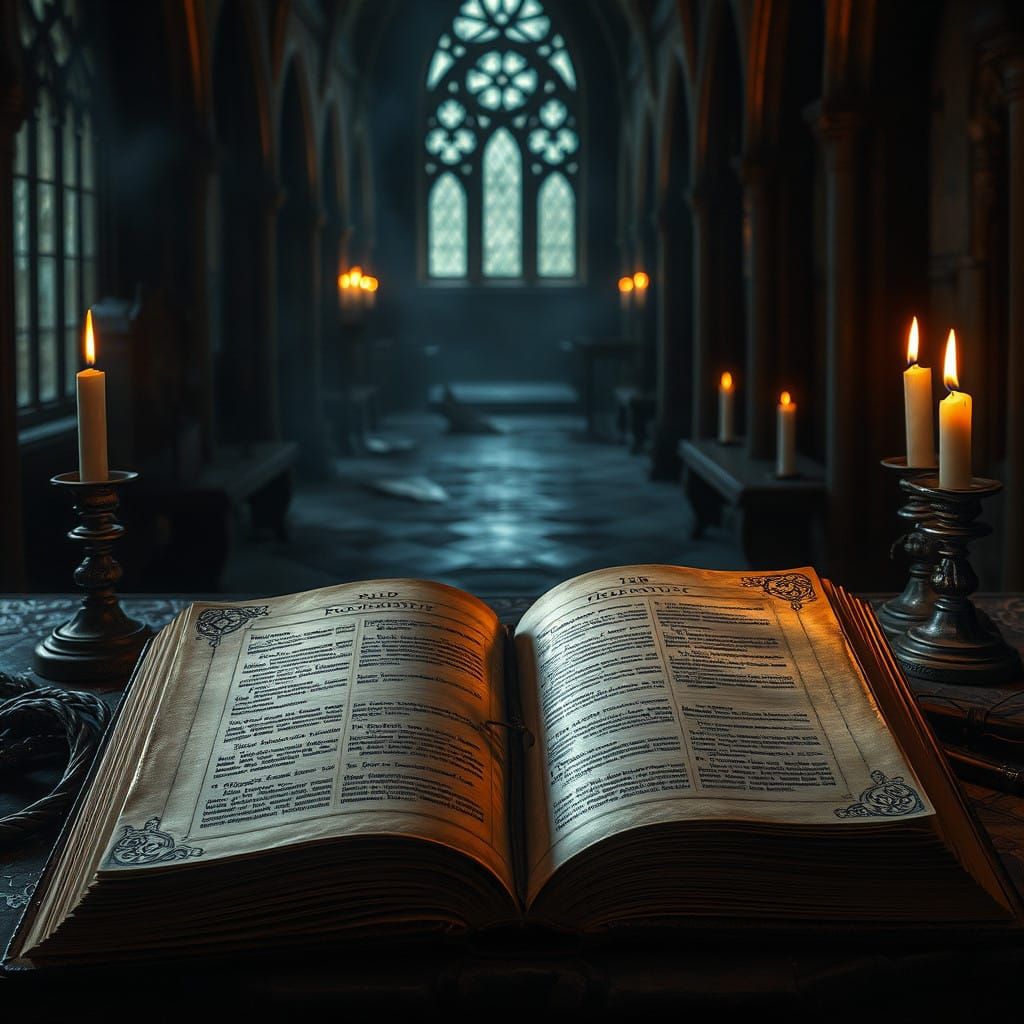 Forgotten Histories Unveiled by Flickering Candlelight in An...