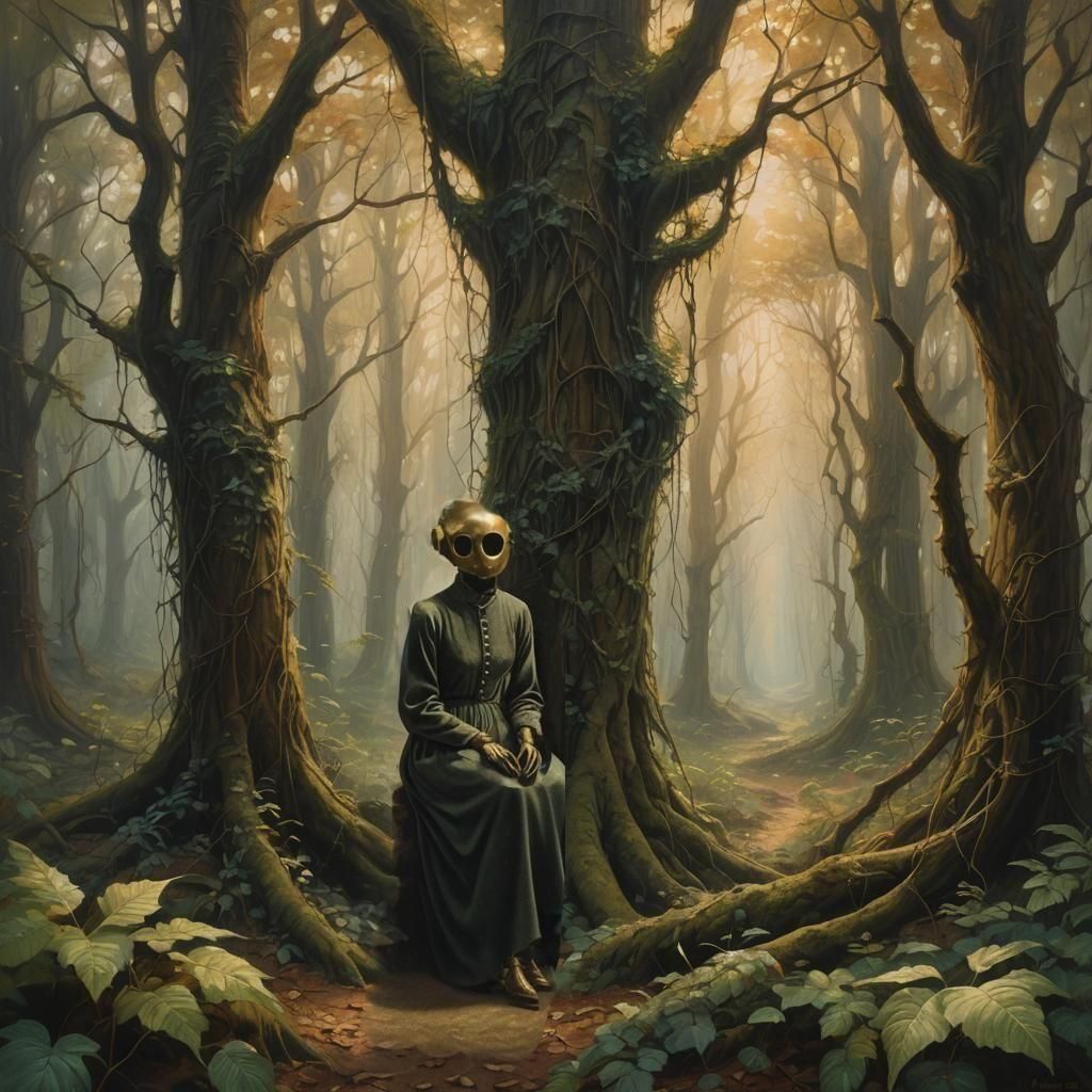 Surreal Memories of Lost Love as Oil Painting