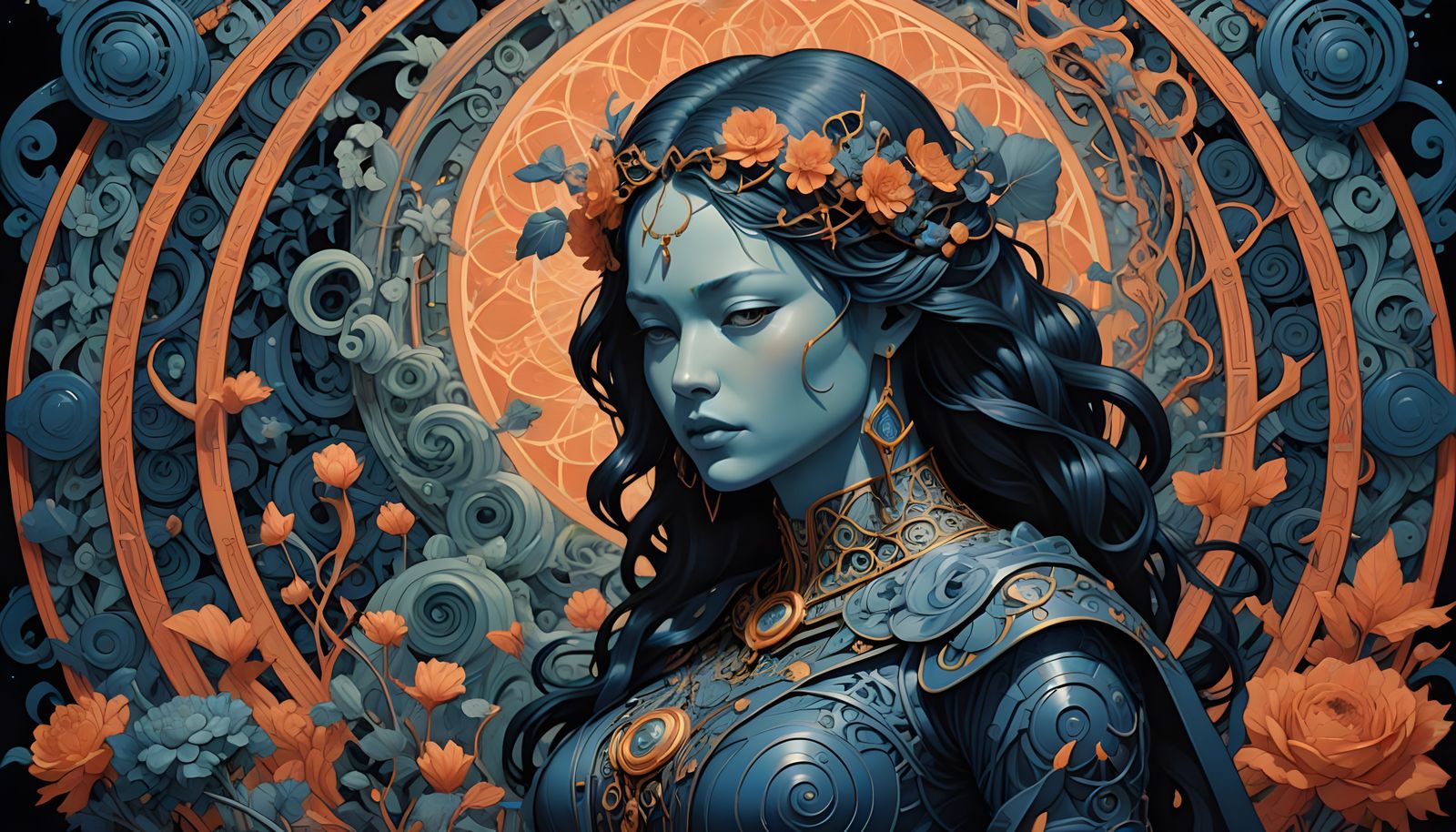 Ancient Hieroglyphics in Hyper-Realistic Bloom