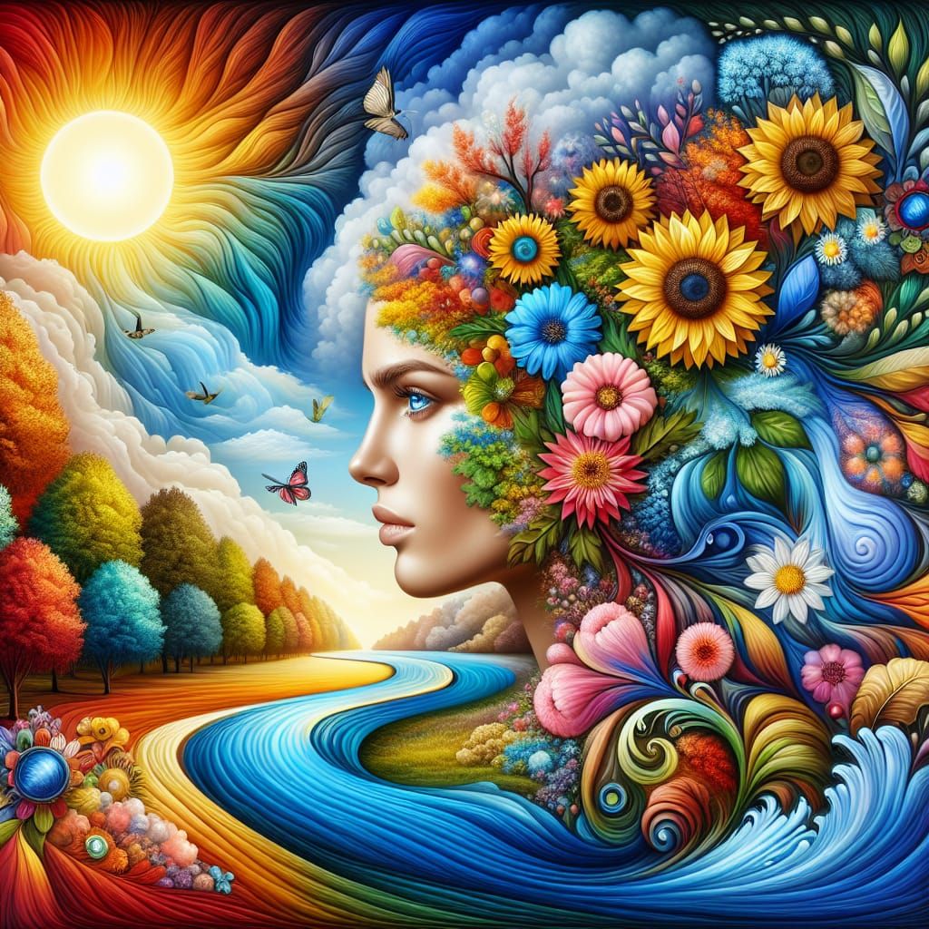 in the madness of her thoughts she gets lost