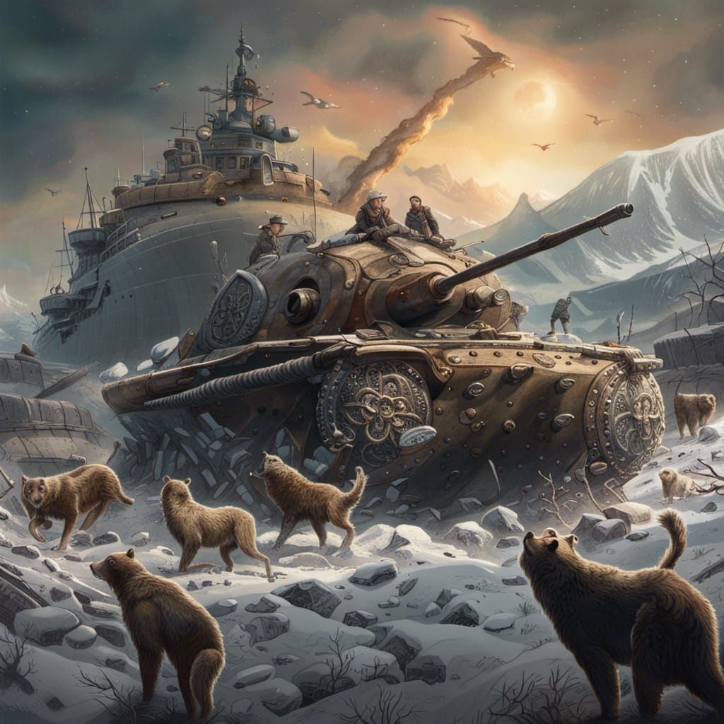 Kazakh Warship vs USSR Tanks: Fantasy Battle