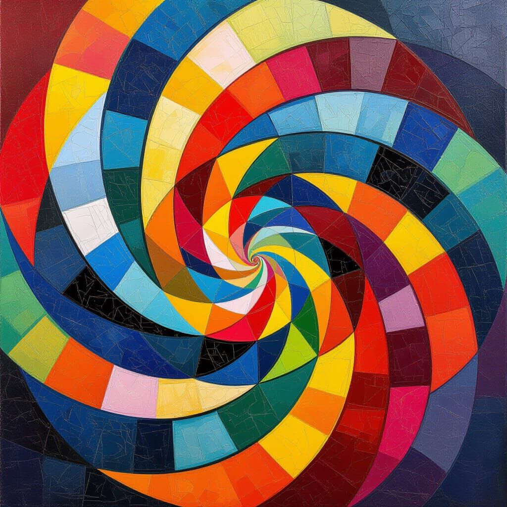 Kaleidoscope in Neo-Impressionist Expressionist Style