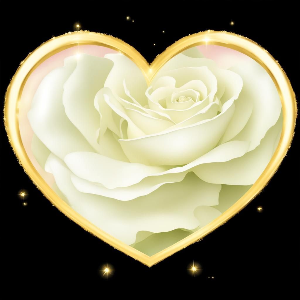 Realistic Pink Roses with Golden Light