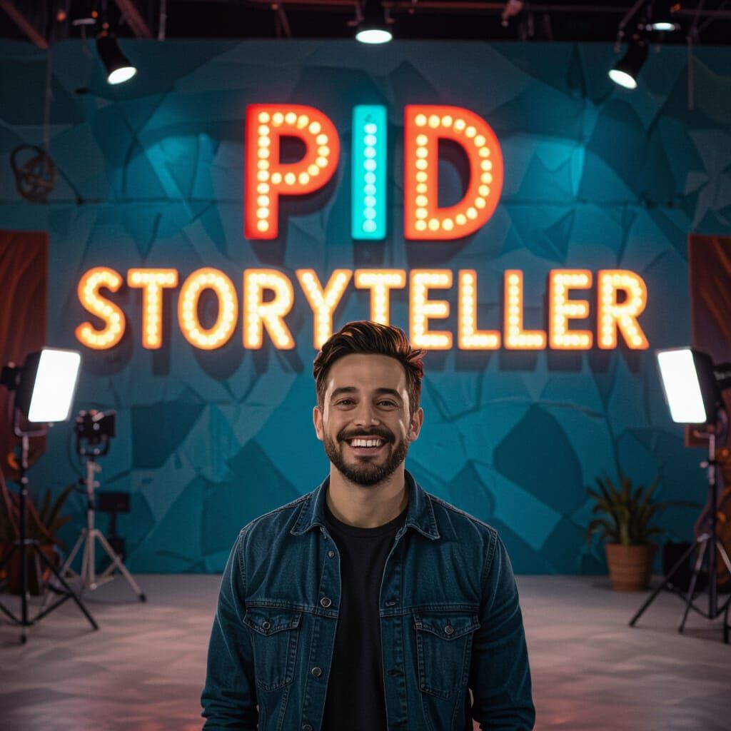 Man Celebrates Photography Business Launch in Futuristic Sty...