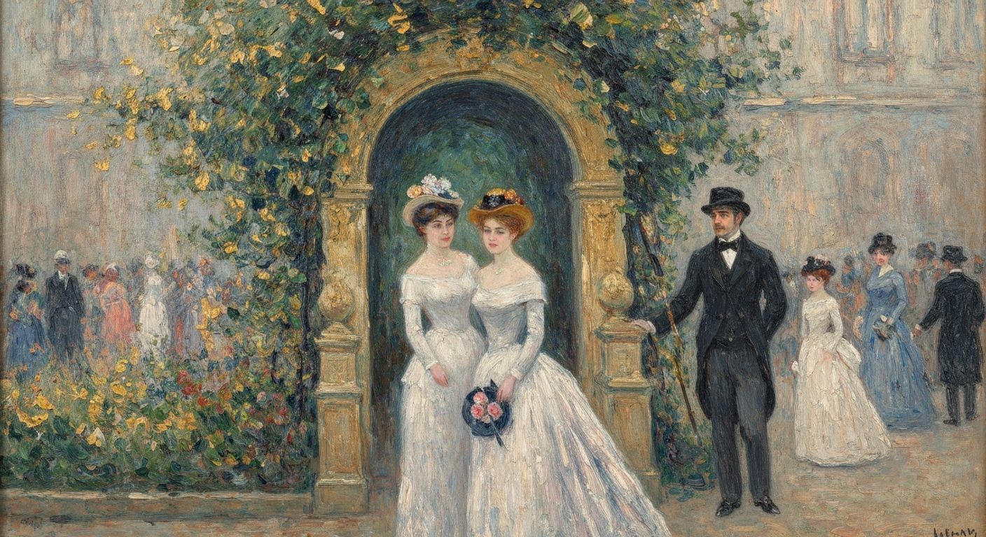 Borderlands Garden in Impressionistic Oil Painting