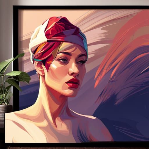 Colorful Turban Portrait in Hyperdetailed Style