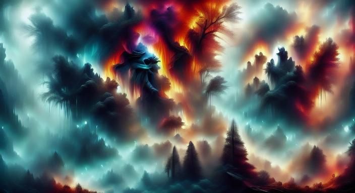 Realistic Vampire with Green Eyes in Horrorcore Style